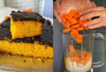 O segredo da confeiteira para um bolo de cenoura leve e macio