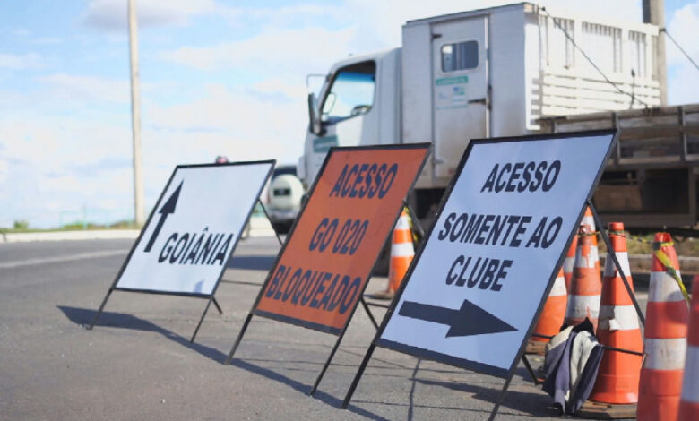 Obras na Go-020 alteram fluxo e exigem atenção redobrada de motoristas