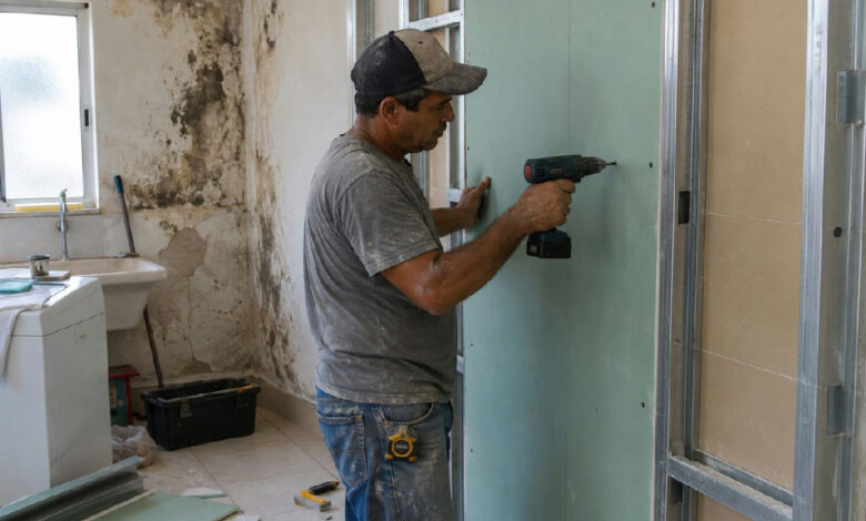 Placas de gesso oferecem solução duradoura contra mofo sem grandes reformas