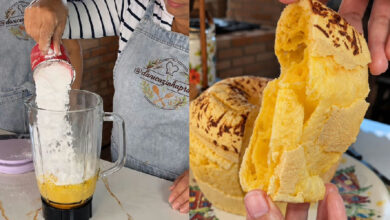 Sabor autêntico da roça: bolo de pão de queijo que combina crocância e maciez em uma receita simples
