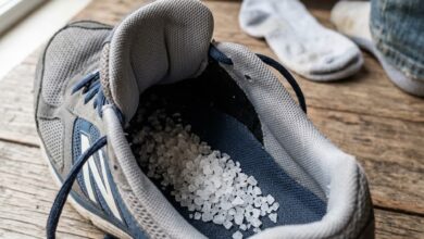 Sal grosso nos sapatos: entenda a eficácia do truque caseiro contra o mau cheiro