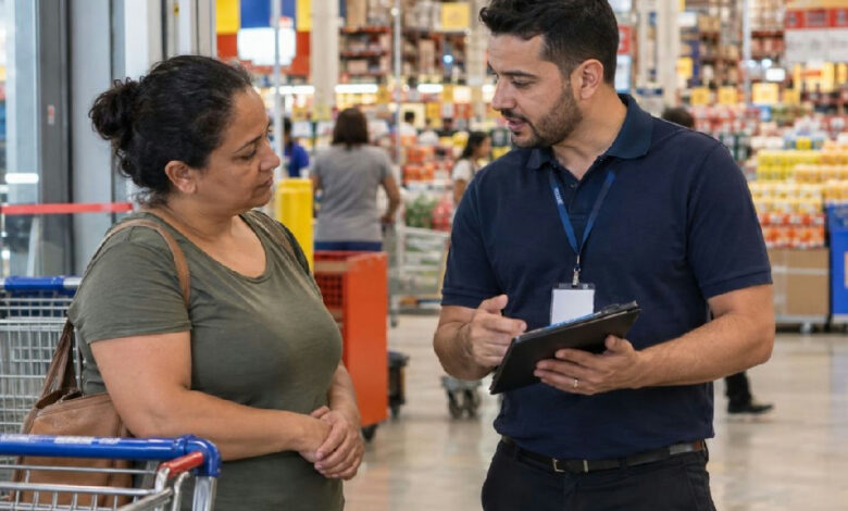 Salários e comissões de consultores de cartões em grandes redes de atacarejo em 2026