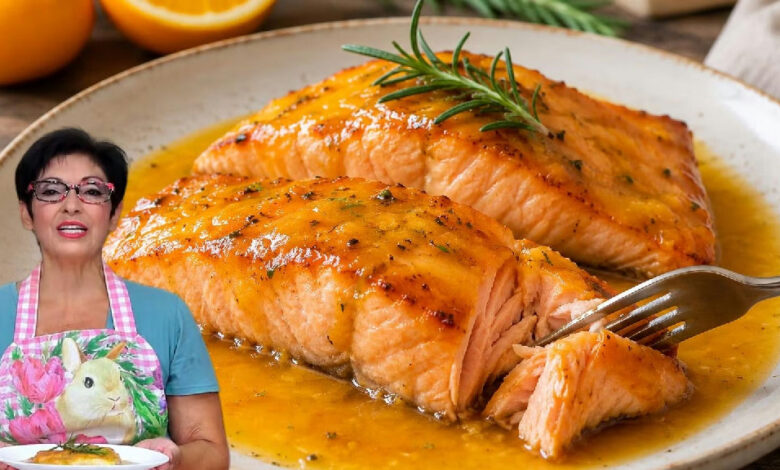 Salmão com molho de laranja: a técnica de Loli Domínguez para um peixe suculento