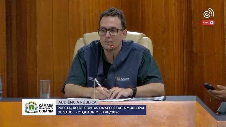 Secretaria de Saúde de Goiânia apresenta balanço de atendimentos e enfrenta questionamentos na Câmara