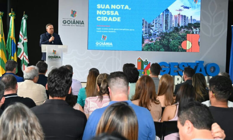 Sua Nota, Nossa Cidade: Goiânia lança programa com prêmios de até R$ 8 milhões e descontos no IPTU