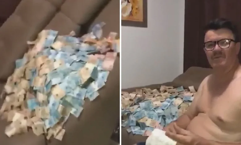 Suspeito de gerenciar finanças de agiotagem exibe fortuna em vídeo antes de ser preso em operação