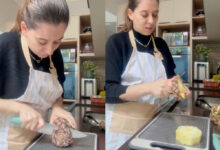 Técnica de corte de abacaxi viraliza e simplifica o preparo da fruta na cozinha