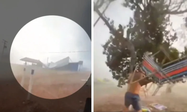Temporal com granizo e ventania causa destruição na zona rural de Jataí
