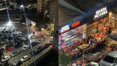 Vídeo de mulher em Goiânia viraliza ao questionar paradeiro dos solteiros em bar lotado de homens