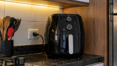 Air Fryer e armários: a distância crucial para evitar abafamento e danos na cozinha