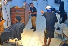 Assalto em barbearia de Anápolis é registrado por câmeras de segurança