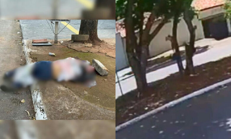 Briga generalizada termina em morte por bloco de concreto em Goiânia