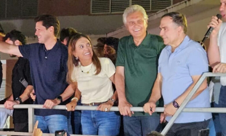 Caiado exalta marca histórica de três vitórias seguidas no primeiro turno em Goiás com Daniel Vilela