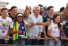 Caiado reforça apoio a Daniel Vilela e Gracinha em Aparecida de Goiânia