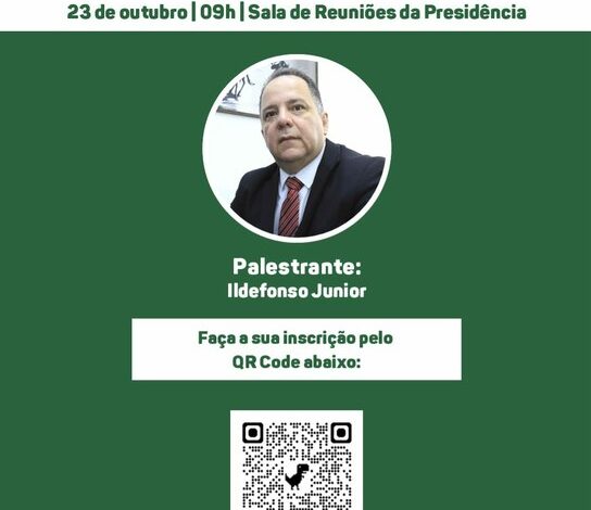 Câmara de Goiânia debate finanças pessoais em palestra no dia 23 de outubro