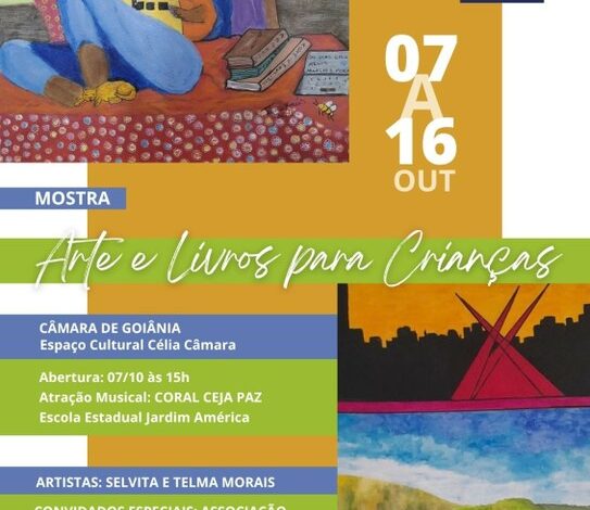 Câmara Municipal de Goiânia promove mostra de arte e incentivo à leitura infantil