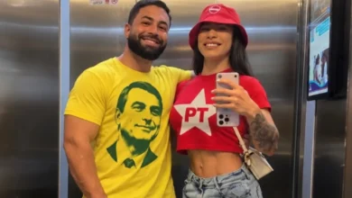 Casal ganha repercussão na internet ao mostrar divergência política em casa