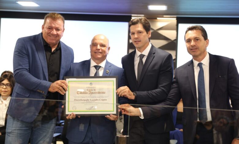 Chefe do TJGO recebe título de cidadão aparecidense em inauguração de fórum