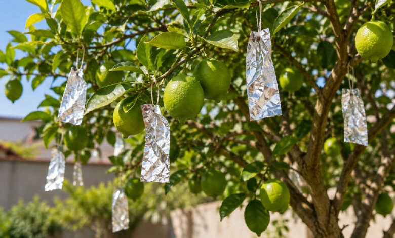Desvendando o truque do papel alumínio em limoeiros para proteger a colheita caseira