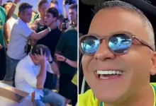Empresário que prometeu picanha a petistas assiste à apuração com Flávio Bolsonaro