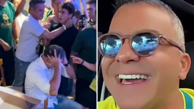 Empresário que prometeu picanha a petistas assiste à apuração com Flávio Bolsonaro