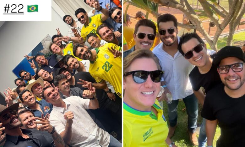 Encontro com flavio bolsonaro reúne mais de 30 artistas sertanejos em goias