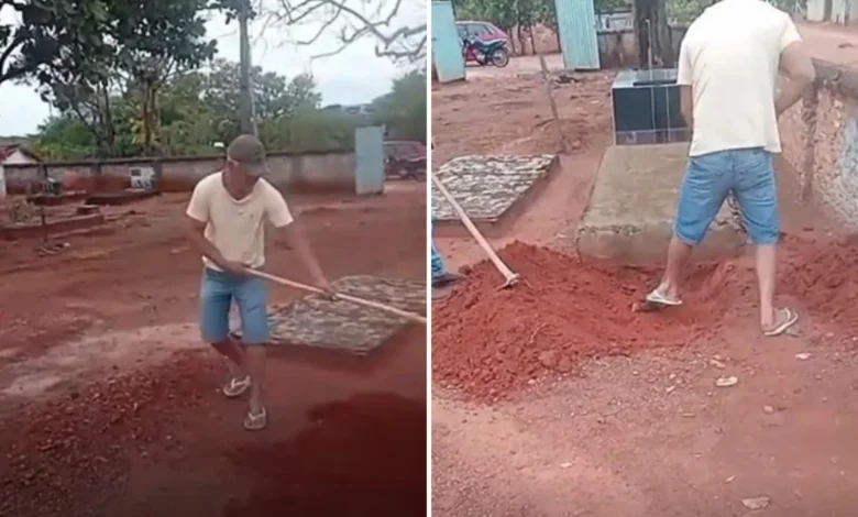 Família é obrigada a cavar sepultura em cemitério de distrito goiano