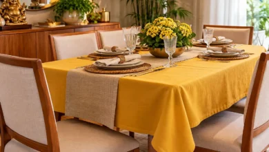 Feng shui indica tom ideal para toalha de mesa atrair fartura na sala
