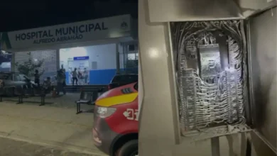 Fogo e fumaça atingem hospital municipal após curto-circuito na rede elétrica