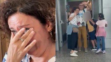 Italiana chora ao lembrar de processo de adoção de irmãos brasileiros