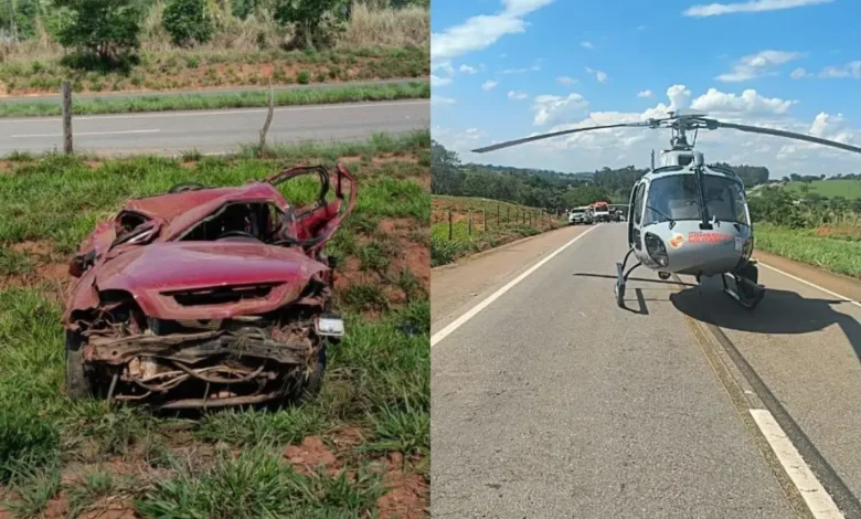 Jovem morre e outro fica ferido em capotamento na Go-080