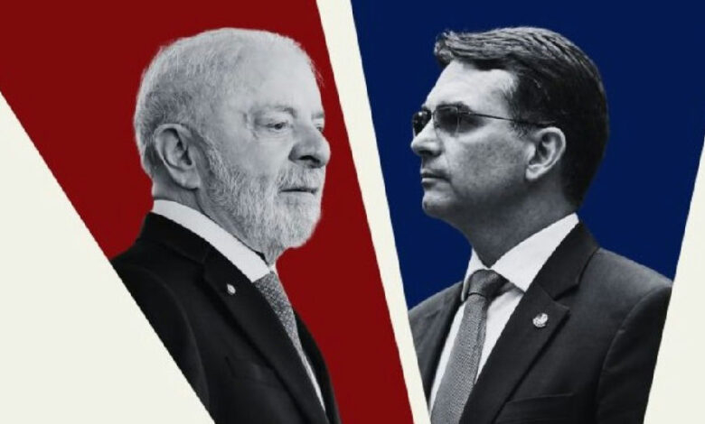 Lula e flávio bolsonaro se enfrentam no primeiro debate presidencial da band