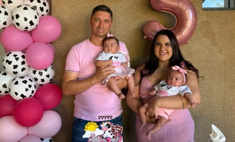 Mãe realiza sonho de ter gêmeas após enfrentar cinco perdas gestacionais