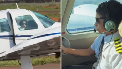 Menino que construiu avião artesanal realiza sonho de voar em aeronave real