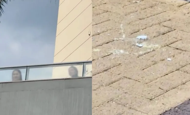 Moradora atira ovos de sacada durante ato político em anápolis