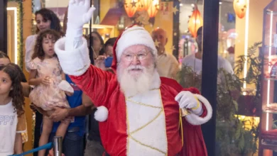 Papai Noel chega a Goiânia e Aparecida com túnel de luz e piano gigante
