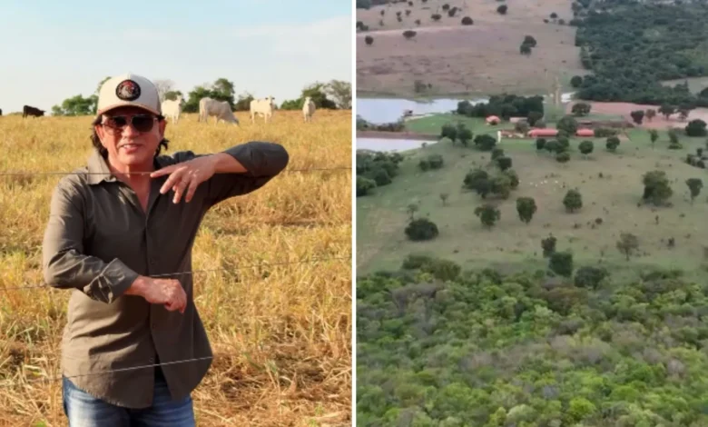 Pecuária e soja movem a fazenda Galopeira do cantor Chitãozinho em Goiás
