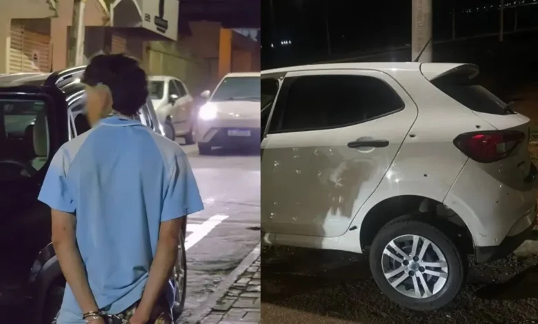 Perseguição após atentado a tiros em Anápolis resulta na prisão de jovem com veículo adulterado