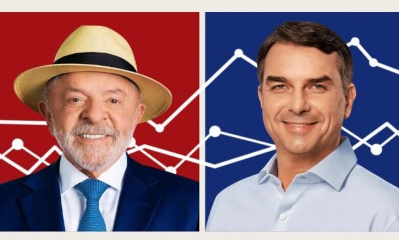 Pesquisa aponta empate técnico entre Flávio Bolsonaro e Lula na reta final do segundo turno