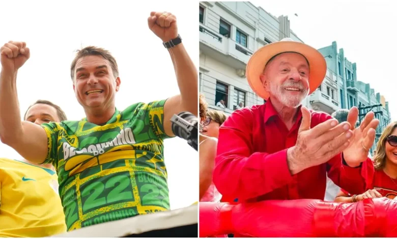Pesquisa eleitoral aponta disputa acirrada entre Flávio e Lula na média de levantamentos