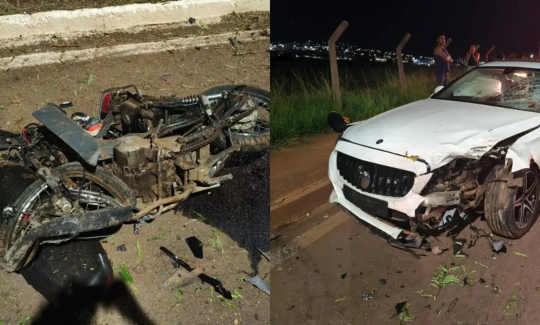 Polícia identifica motociclista que morreu após colisão com Mercedes em Anápolis