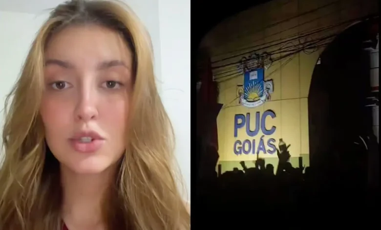 Protesto na PUC Goiás e vídeo de estudante geram intenso debate nas redes sociais