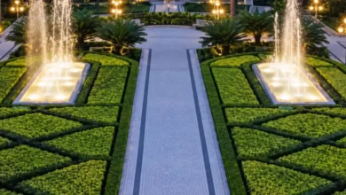 Refúgio verde e simetria europeia marcam Jardim secreto no coração de Goiânia