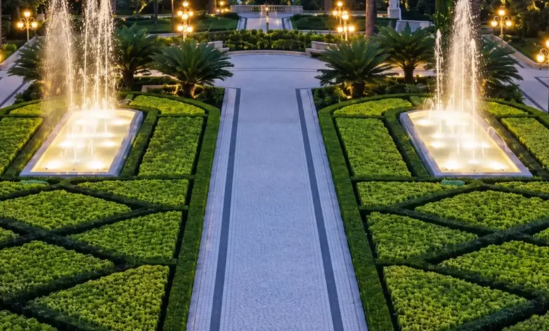 Refúgio verde e simetria europeia marcam Jardim secreto no coração de Goiânia