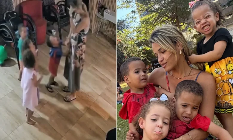 Rotina intensa de mãe solo de quadrigêmeos viraliza nas redes sociais