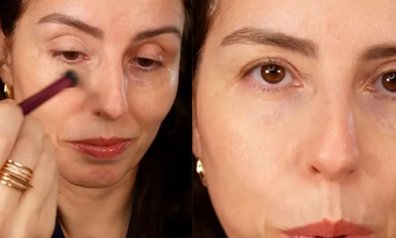 Truque de maquiagem com corretivo rejuvenesce o olhar após os cinquenta anos