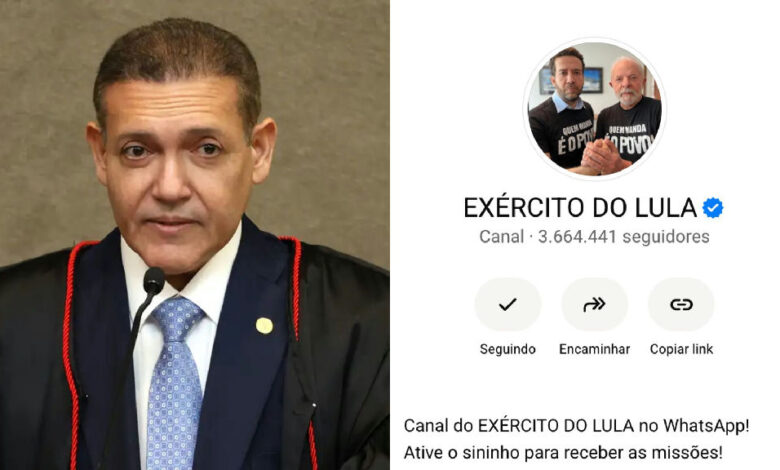 TSE: Corregedor anula censura de Kassio e restabelece canal "Exército do Lula"