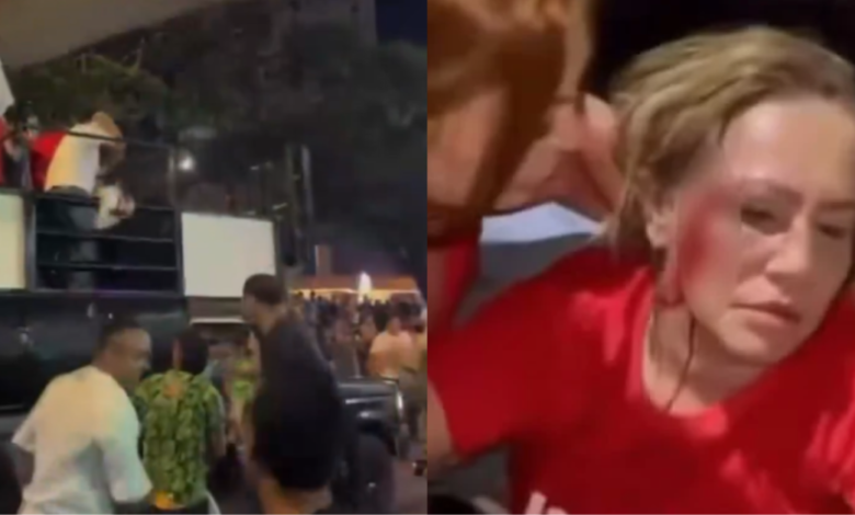 Vereadora do PT sofre ataque a pedradas durante ato político
